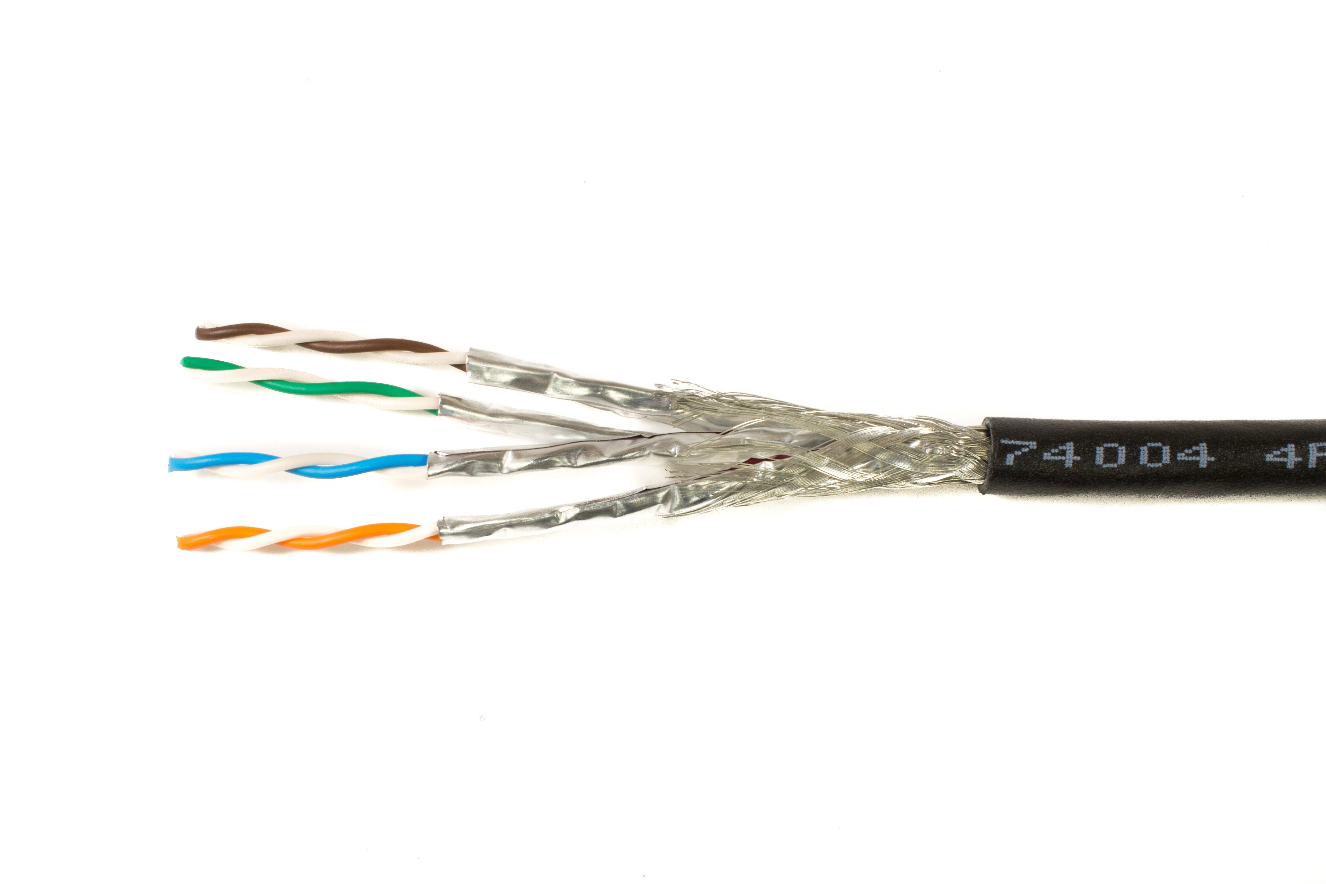Alpha Wire Alpha Essentials Industrial Ethernet Cable 74004 ZH-PUR CAT 7