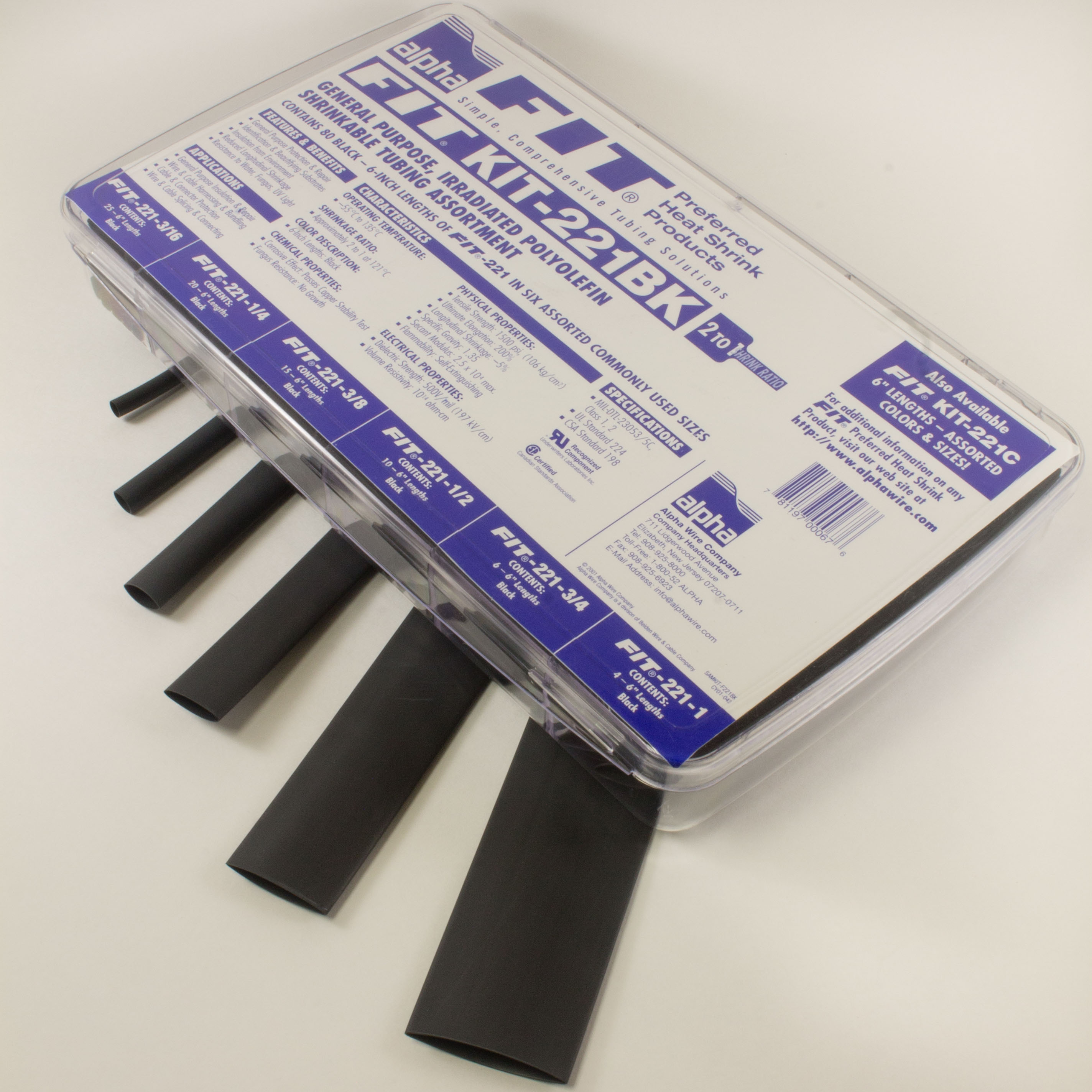Alpha Wire FIT Kit Shrink Tubing